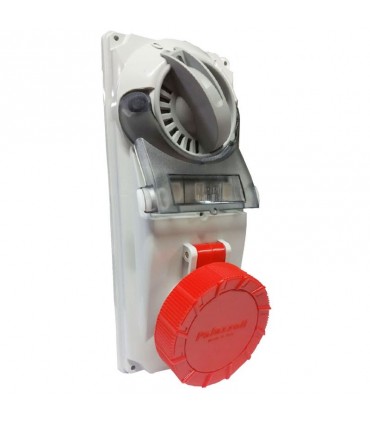 Palazzoli CEE-Industriesteckdose mit Verriegelung 3P+N+E 16A 400V IP67-Sicherung
