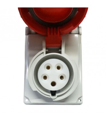 Palazzoli CEE-Industriesteckdose mit Verriegelung 3P+N+E 16A 400V IP67-Sicherung