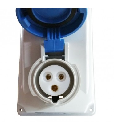 Palazzoli CEE-Industriesteckdose mit Verriegelung 2P+E 16A 230V IP67