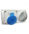 Palazzoli CEE-Industriesteckdose mit Verriegelung 2P+E 16A 230V IP44