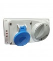 Palazzoli CEE-Industriesteckdose mit Verriegelung 2P+E 16A 230V IP44-Sicherung