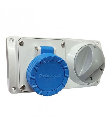 Palazzoli CEE-Industriesteckdose mit Verriegelung 2P+E 16A 230V IP55
