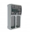 Palazzoli Schaltschrank 10 DIN-Module mit 2 vertikalen Steckdosen IP66