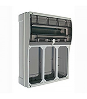 Palazzoli 16 DIN-Module Schaltschrank mit 3 vertikalen Steckdosen IP67