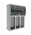 Palazzoli 16 DIN-Module Schaltschrank mit 3 vertikalen Steckdosen IP67
