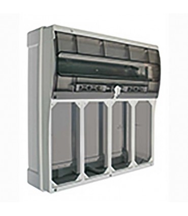 Palazzoli Schaltschrank 22 DIN-Module mit 4 vertikalen Steckdosen IP66