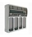 Palazzoli Schaltschrank 22 DIN-Module mit 4 vertikalen Steckdosen IP66