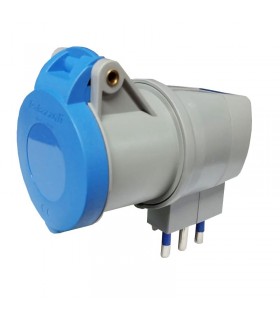 Palazzoli CEE-Industrieadapter ziviler Stecker und 2P+E-Buchse