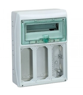 Schneider Industrieverteiler 12 Module 3 verriegelte Steckdosen 10372