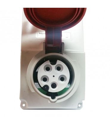 Schneider vertikale verriegelte Steckdose 3X16A+NT 400V IP44 82036
