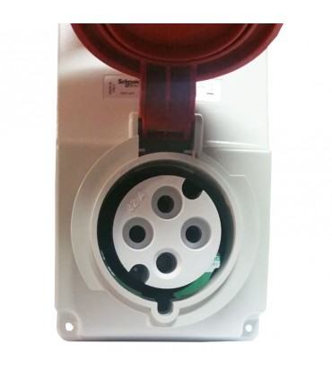 Schneider vertikale verriegelte Steckdose 3X32A+E 400V IP44 82046