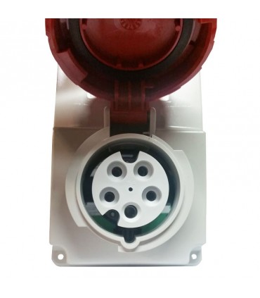 Schneider vertikale verriegelte Steckdose 3X16A+NT 400V IP65 82086