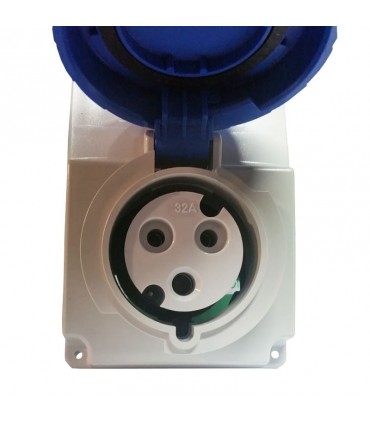 Schneider vertikale verriegelte Steckdose 2X32A+E 220V IP65 82092