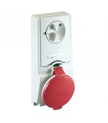 Schneider vertikale Steckdose 3X16A+NT 400V IP44 mit Verriegelung 82136