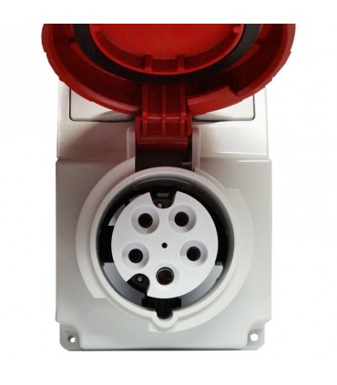 Schneider Vertikale verriegelte Steckdose 3X16A+NT 400V IP65 82186