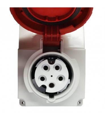 Schneider verriegelte Steckdose mit IP65 Gehäuse 3PNT 16A 380V 83086