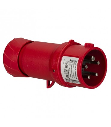 Schneider mobiler Industriestecker 3X16A+NT 400V IP44 rot PKX16M435