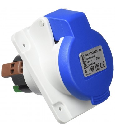 Schneider Industrie-Unterputzdose 2X16A+E 230V blau PKY16F423