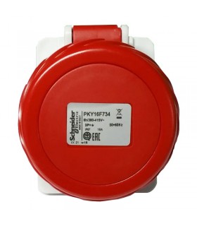 Schneider Industrie-Unterputzdose 3X16A+E 400V rot PKY16F734