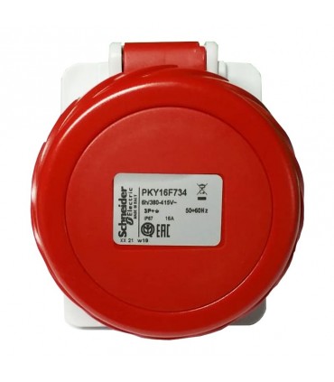 Schneider Industrie-Unterputzdose 3X16A+E 400V rot PKY16F734