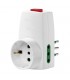 Vimar Dreifach-Adapter 10A Stecker und 2 Steckdosen 10A 1 schuko 16A 0P00330.B