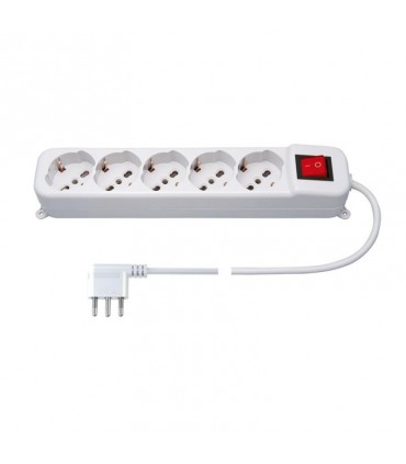 Wiva Schuko/Standard-Steckerleiste mit 5 Stellen und Schalter 31500602