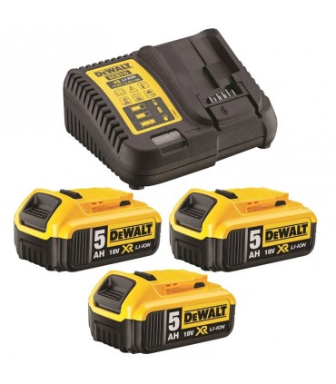 Dewalt Starter Kit Akku und Ladegerät 18V 5.0AH DCB115P3-QW