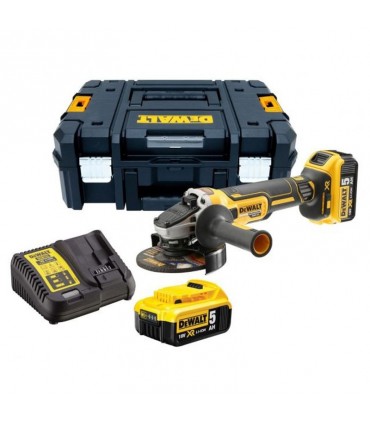 DeWALT 18 Volt / 5,0 AH Akku-Winkelschleifer 125mm DCG405P2-QW