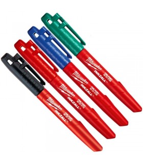 Milwaukee Schwarz Rot Grün Blau 48223106 Sharpie Set