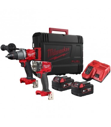 Milwaukee M18 18V Bohr- und Schraubersatz mit Batterien 4933478767