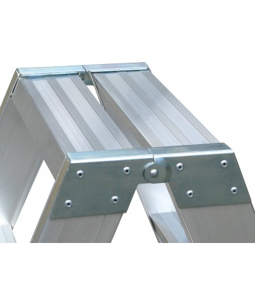 Klapphocker Berufs-Frigerio in aluminium mit zwei bergen 6033/04