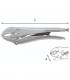 Usag 134/250 verstellbare selbstsichernde Zange mit konkaven Backen U01340002