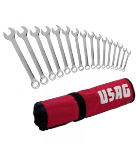 Usag 285J/B16 16 Ringmaulschlüssel-Set in Rolltasche U02851740