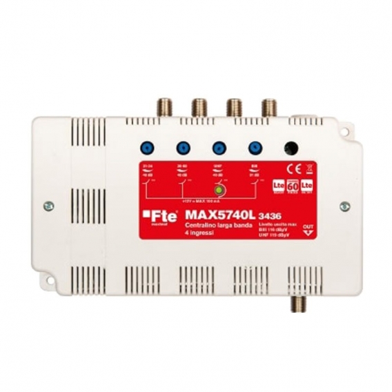 FTE Breitbandsteuergerät 4 Eingänge BIII/IV/V/UHF MAX5740L3436
