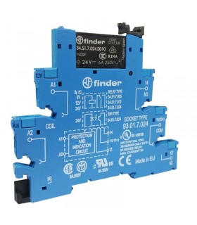 Schnittstellenmodul Finder elektromagnetisches Relais 6A 24V DC 385170240050