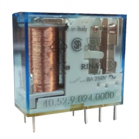 Mini-Relais Finder 2 Wechsler 8A Spule 24VDC kontinuierlich 405290240000