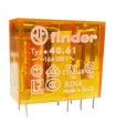 Mini-Relais Finder 1 Wechsler 16A Spule 12VAC alternierend 406180120000