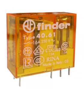 More about Mini-Relais Finder 1 Wechsler 16A 24VAC Wechselspule 406180240000PAC