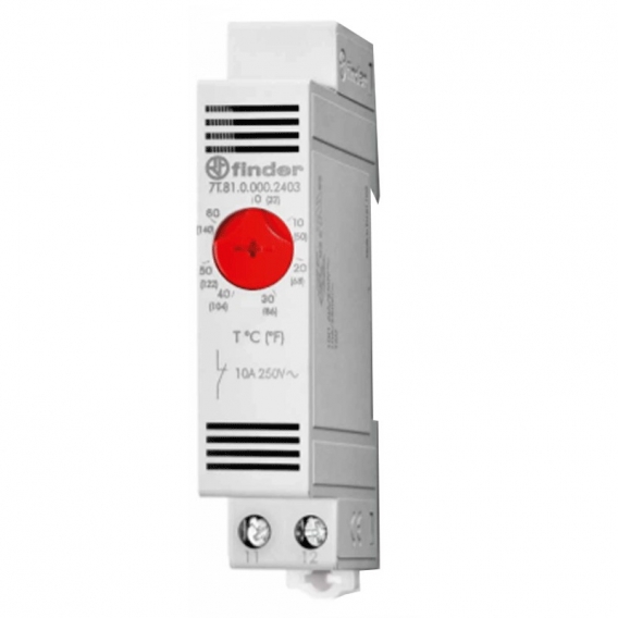 Finder analoger Thermostat für Heizungen 10A 250V 7T8100002403