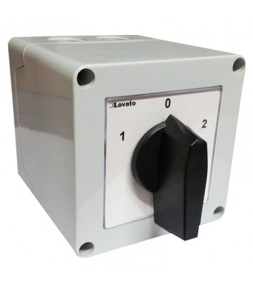 Umschalter Lovato mit knopf 4P 32A in kassette 7GN3275P