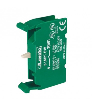 Lovato Schließer Serie 8LM 22mm grün 8LM2TC10