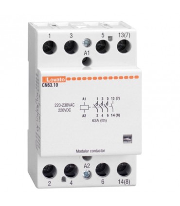 Lovato Modulschütz 63A AC1 4NO 24VAC/DC 3 Module CN6310024
