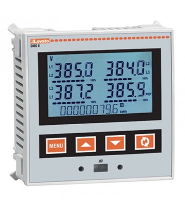 Lovato LCD erweiterbares Multimeter 100-440VAC 120-250VDC DMG600