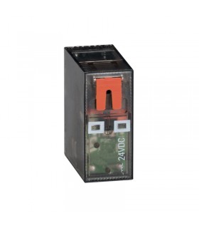 Mini Relais Lovato 8A 2 trades 24VDC + LED HR502CD024