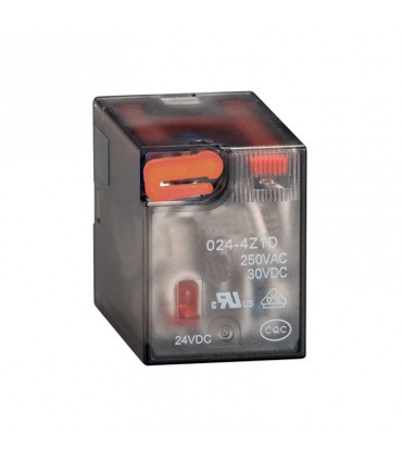 Relais industrielle Lovato 7A 2 trades 24VDC + LED HR602CD024