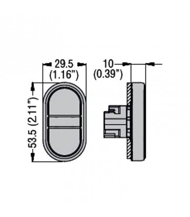 Lovato lichter Doppeldrucktaster Druckbetätigung I-0 grün/rot LPSBL7123