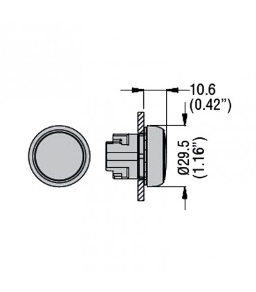 Lovato Platinum Kopf für Blinkleuchte Yellow LPSL5