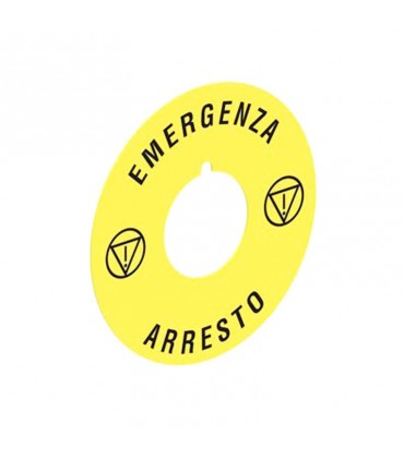 Lovato Notfallscheibe für Pilzdrucktaster 60mm LPXAU114