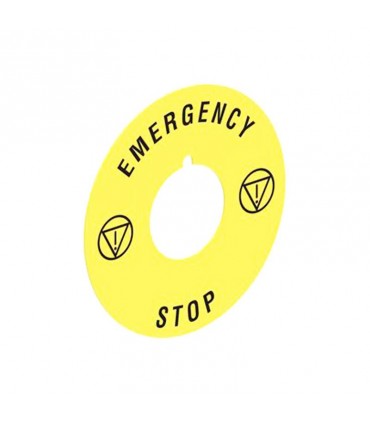 Lovato Notfallscheibe für Pilzdrucktaster 60mm LPXAU115