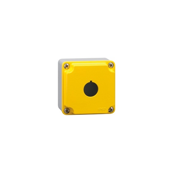 Gehäuse LOVATO im gelben metall IP67 für 1 schaltfläche LPZM1A5